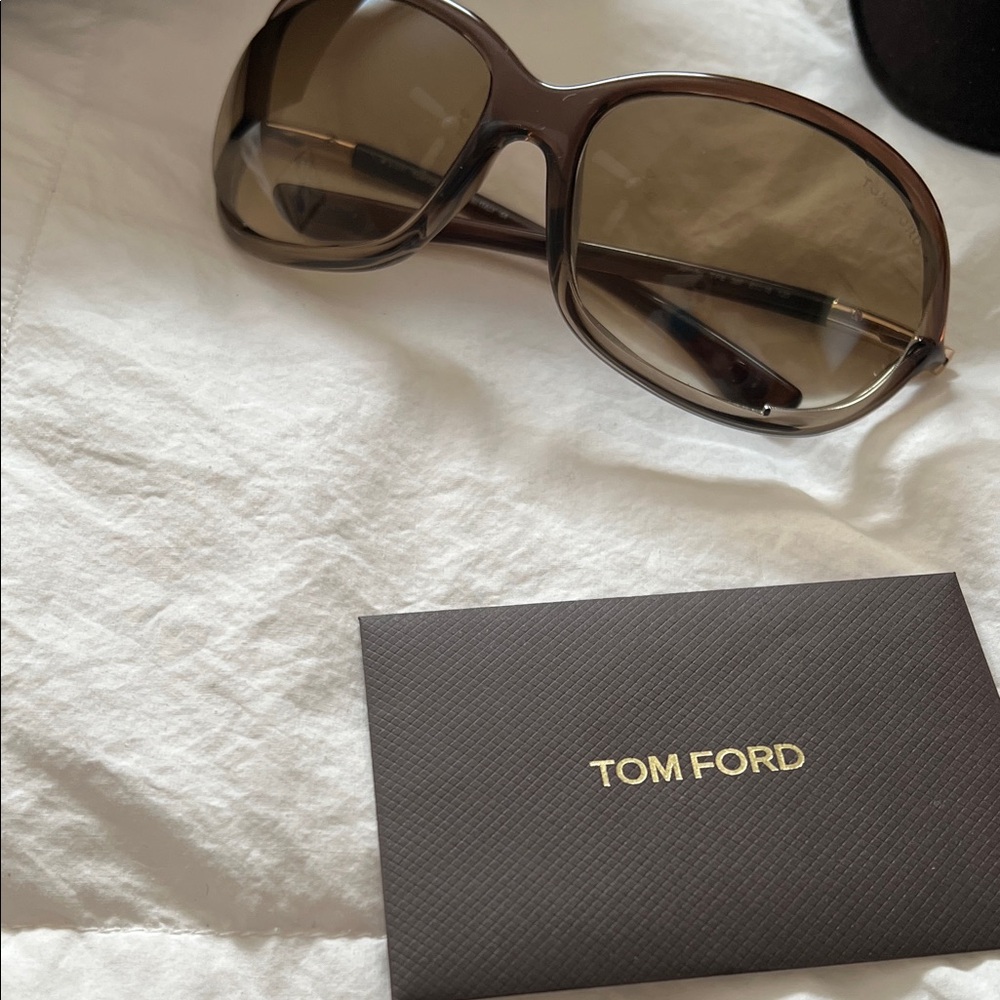 Tom Ford Brown Gradient Oversized Acetate Sunglasses